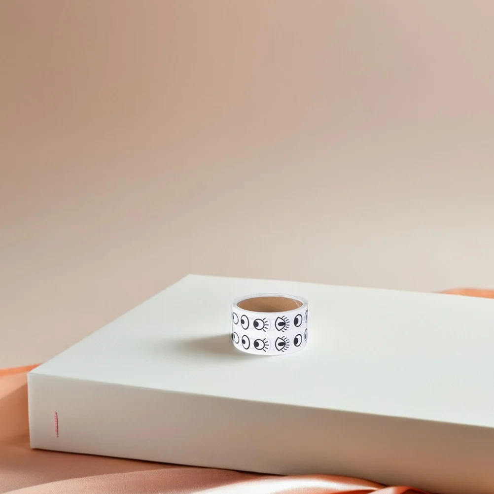 2 لفات من ملصقات عيون الكرتون الإبداعية ذاتية اللصق عيون جوجلي للأطفال DIY الحرف اليدوية ملصقات مقلة العين الممتعة للأطفال في المدرسة