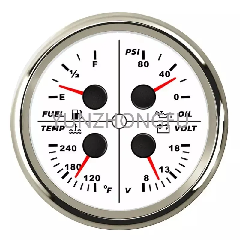 TFT Gauge With RPM Fuel level Engine temperature Oil pressure Engine work hours Multifunctional LCD Instrument