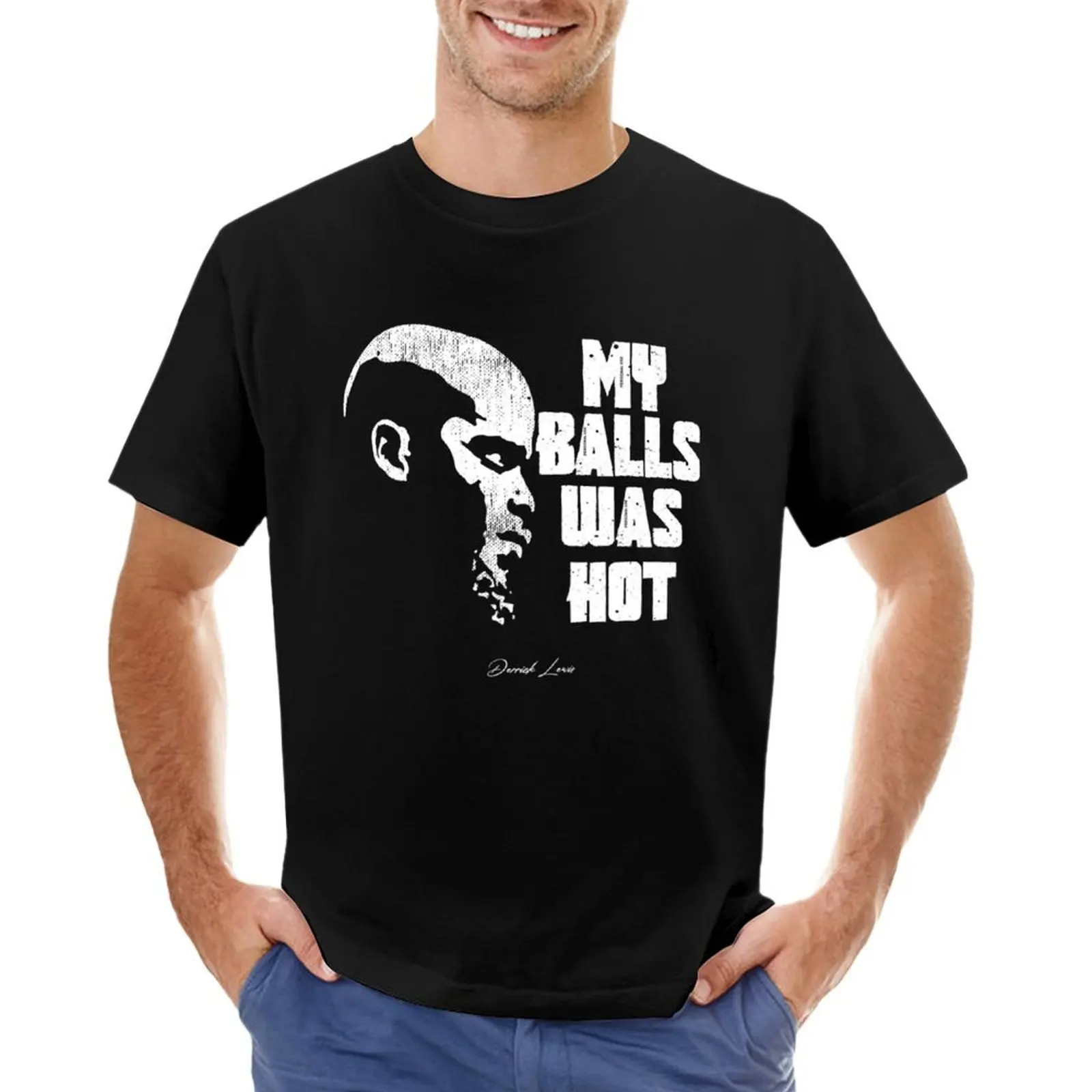 Горячая футболка Derrick Льюис My Balsl Was мужская одежда Аниме футболки для мальчиков белые тяжелые футболки для мужчин