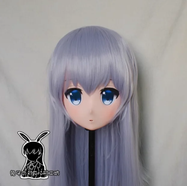 

(RB2438)Customize Full Head Quality Handmade Female/Girl Resin Japanese Anime Cartoon Character Kig Cosplay Kigurumi Mask