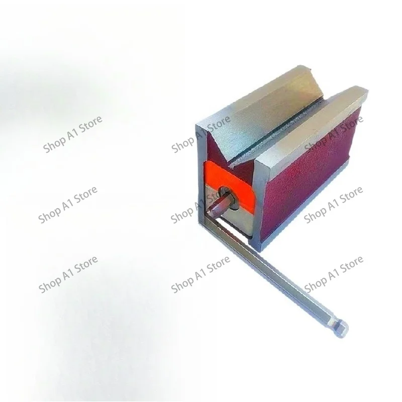 Duty Magnetic V with On/Off Switch  Ground Steel Vee Block for Machining Inspect Magnetic Chuck Angle Plate 1 pcs