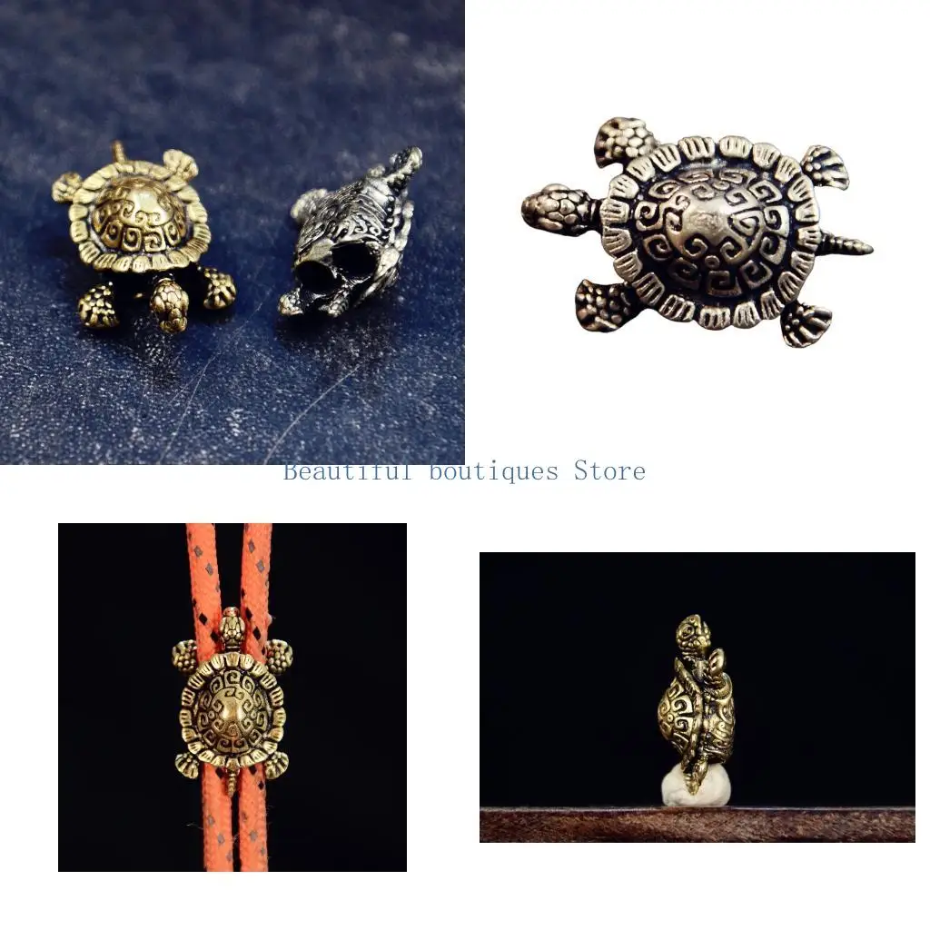 U4LF Everyday Carry Charm Pendant with Engraved Shell Texture, Small Metal Piece for Keychains, Cords and Bag Styling
