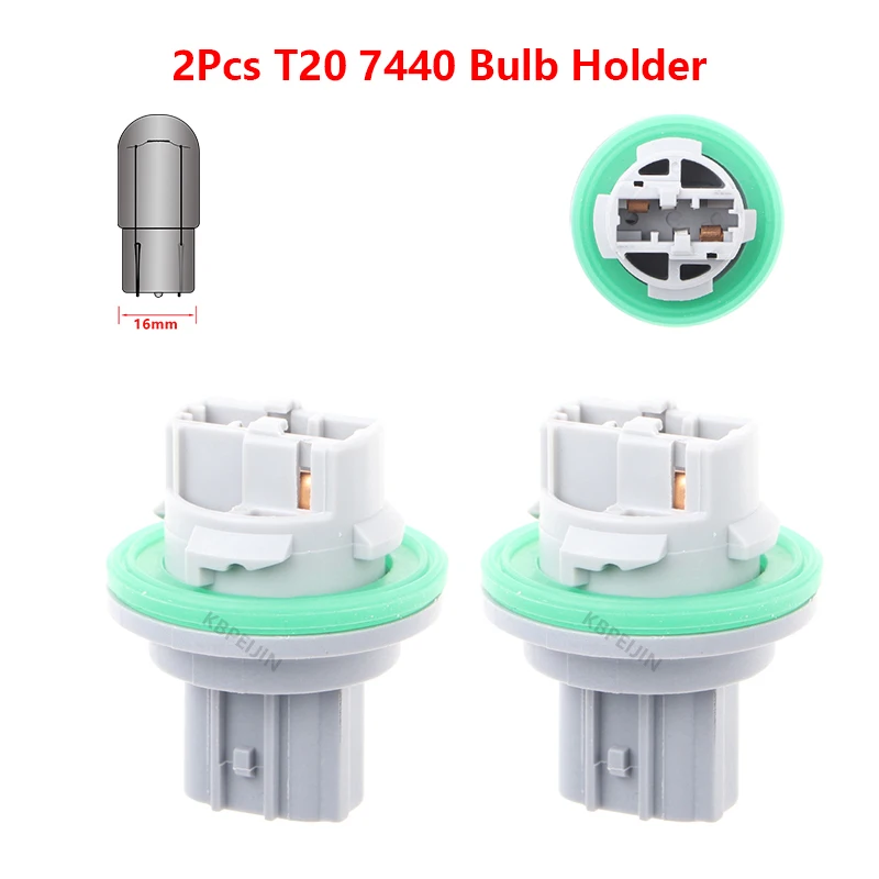 

For Dodge Jeep Buick Car Light Socket T20 7440 Bulb Lamp Holder Base Accessories 2PC
