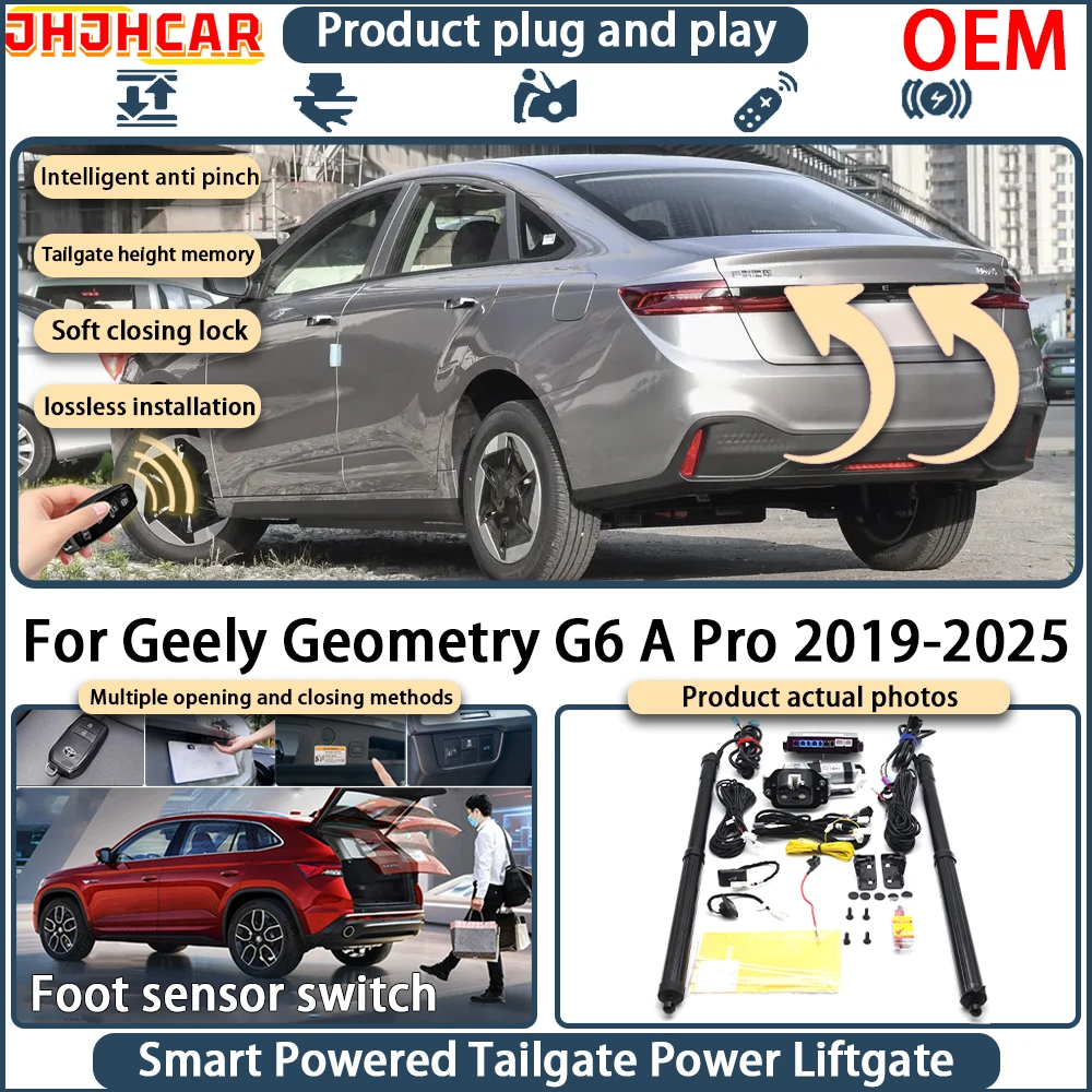 Smart Electric Powered Tailgate For Geely Geometry G6 A Pro 2019-2025 Power Liftgate System Key Remote Control Trunk Lift Kit