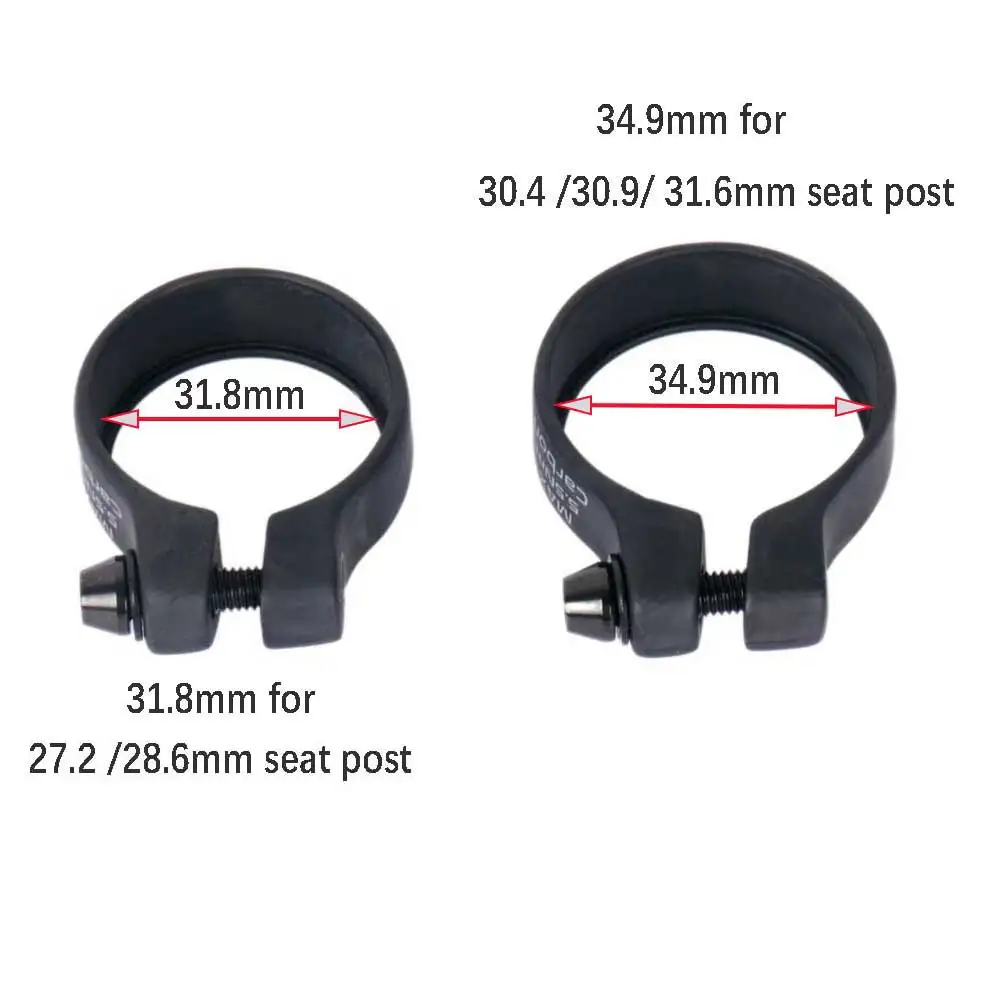 elitaone Carbon Seat Posts Clamp 31.8/34.9mm 9g Bicycle Seatposts Clamps Titanium Screw MTB Road Bike Parts