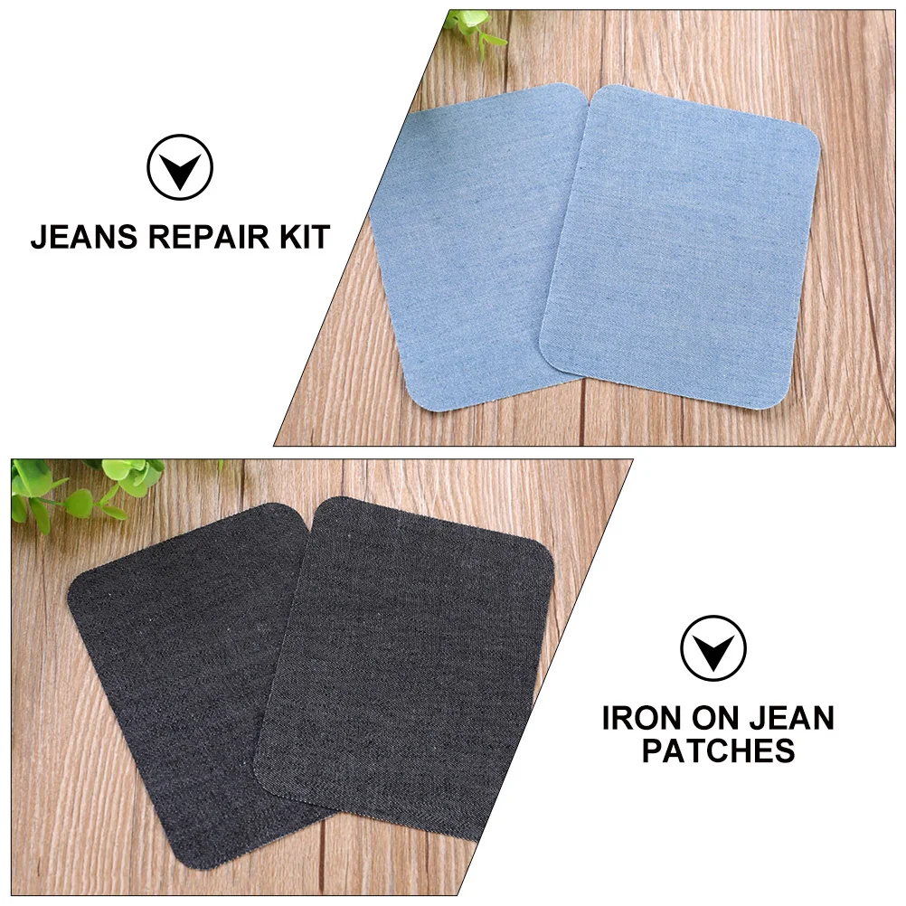 

24Pcs Iron on Fabric Patches for Jeans Repair Easy to Use DIY Mending Kit for Clothes and Bags Iron on Jean Patches