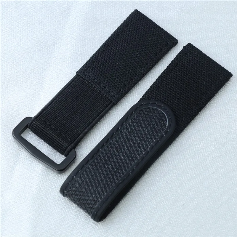 22mm Nylon Fabric Leather Velcro watch strap