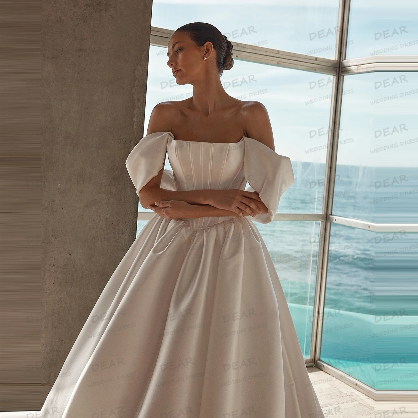 

Simple Gentle Woman's A Line 2025 Wedding Dresses Off Shoulder Sweetheart Bridal Gowns Sexy Backless Vestido De Novia Customized
