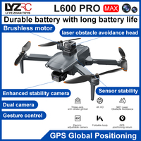 LYZRC 5G Wifi L600 PRO MAX GPS Drone 3-Axis Gimbal Rc Drone 4K HD Wide Angle 5G Wifi Fpv Brushless Quadcopter Free Bag Boy Toy