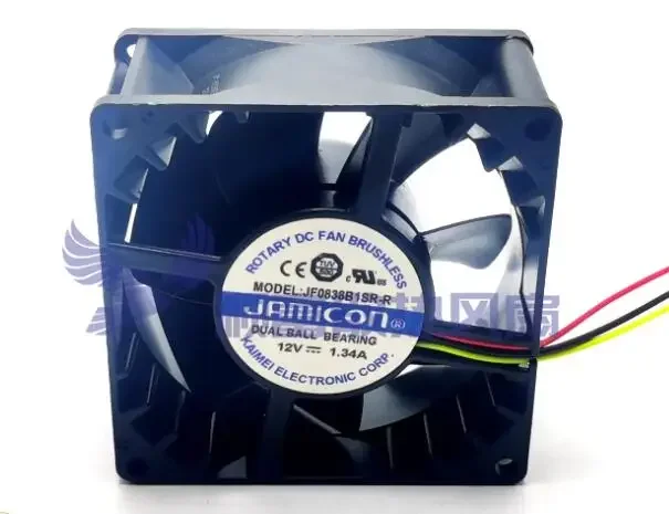 

Ltsf For JAMICON JF0838B1SR-R DC 12V 1.34A 80x80x38mm 3-Wire Server Cooling Fan8cm