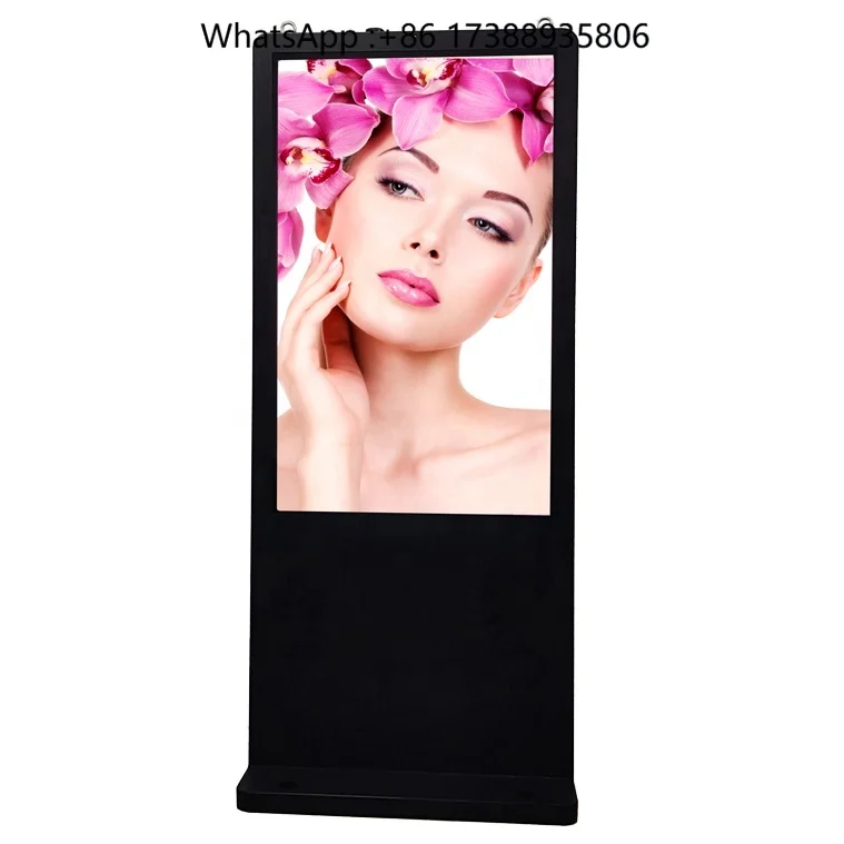 2022 New 55-Inch Outdoor Anti-Destructive Production Totem Digital LED Touch Screen Display Advertising Equipment