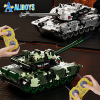 13 Channel RC Tracked Tank APP Remote Control Launch Tank Electric Crawler Vehicle Model Light Sound Battle Toy Kid Adult Gift