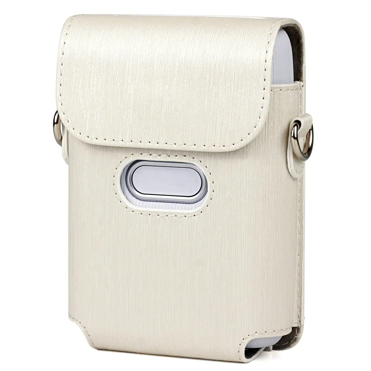 PU Crossbody Camera Bag for White Fashionable Mini Shoulder Bag Dust Scratch Splash Protection