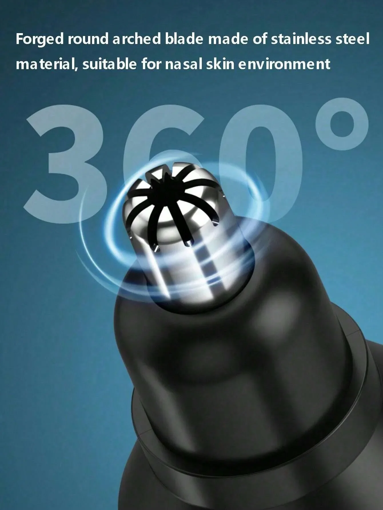 جهاز حلاقة الأنف الكهربائي 2026 للعناية الآمنة بالوجه، إصدار بطارية جهاز حلاقة الأذن والأنف للرجال (بدون بطارية)