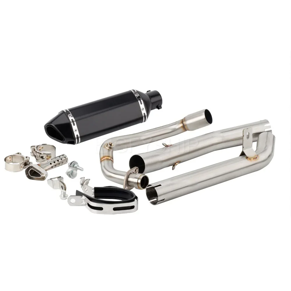 أنبوب عادم الدراجة النارية لأبريليا RS 125 2017 2018 2019 2020 Tuono 125 Tuono 125 RS125 RS 125 مع أنبوب الوصلة الأوسط #1