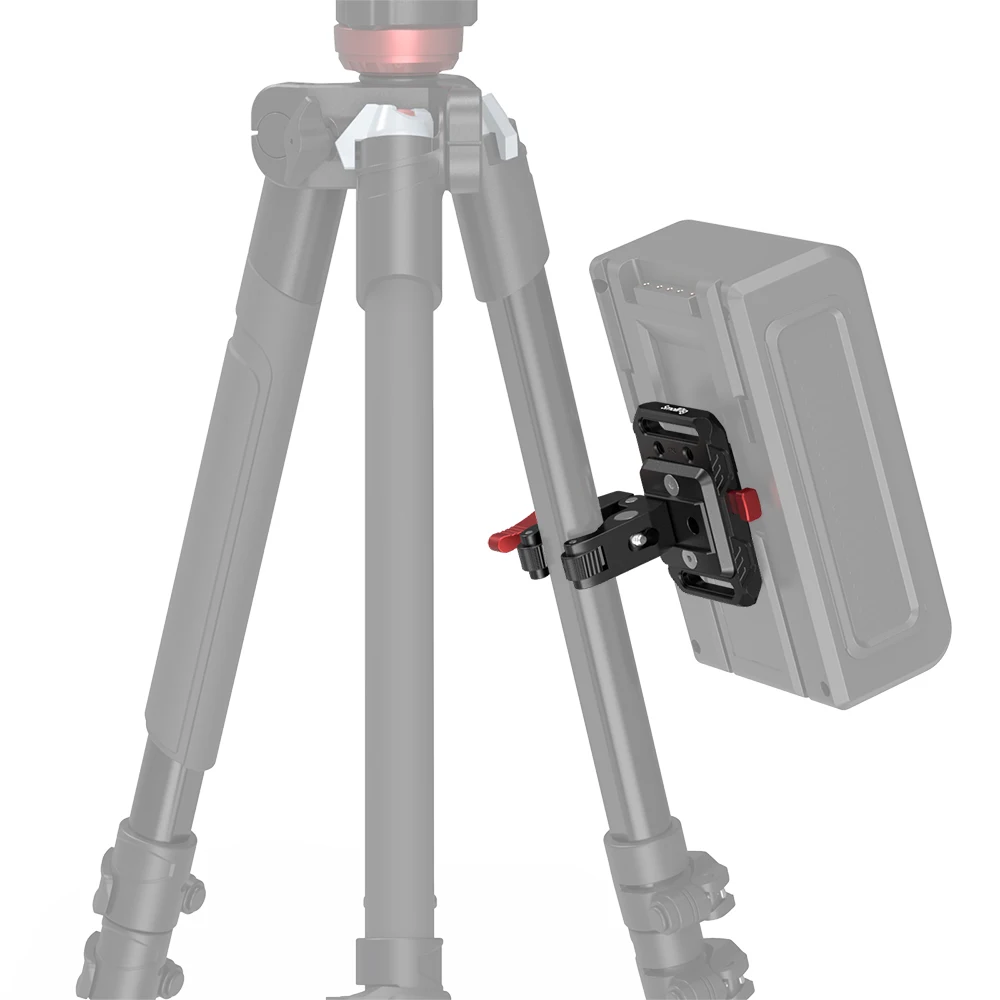 SmallRig-Mini Placa de batería de montaje en V con abrazadera en forma de cangrejo, placa adaptadora de batería 2989 para batería tipo V para trípode de cámara de vídeo