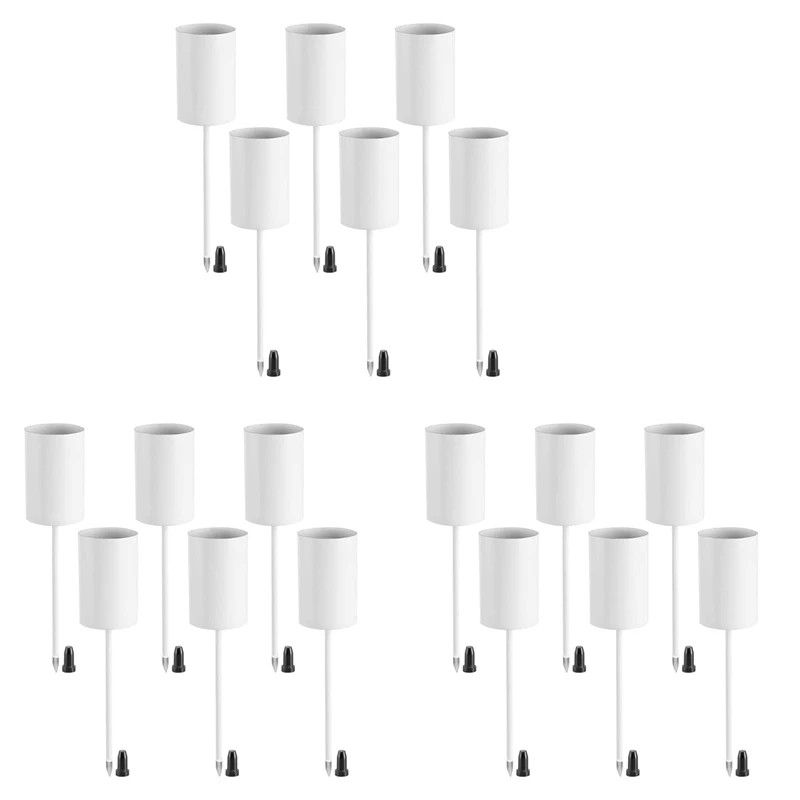 

Candle Holders, Advent Wreath, Candle Sticks, Advent Wreath, Candle Holder, Taper Candles With Skewer, 18Pcs White