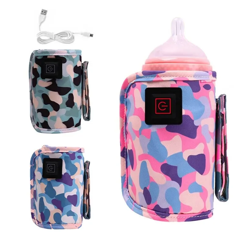 USB Milk Water Warmer Bags Travel Stroller Insulated Bag Baby Nursing Bottle Heater Safe Kids Supplies for Outdoor Winter