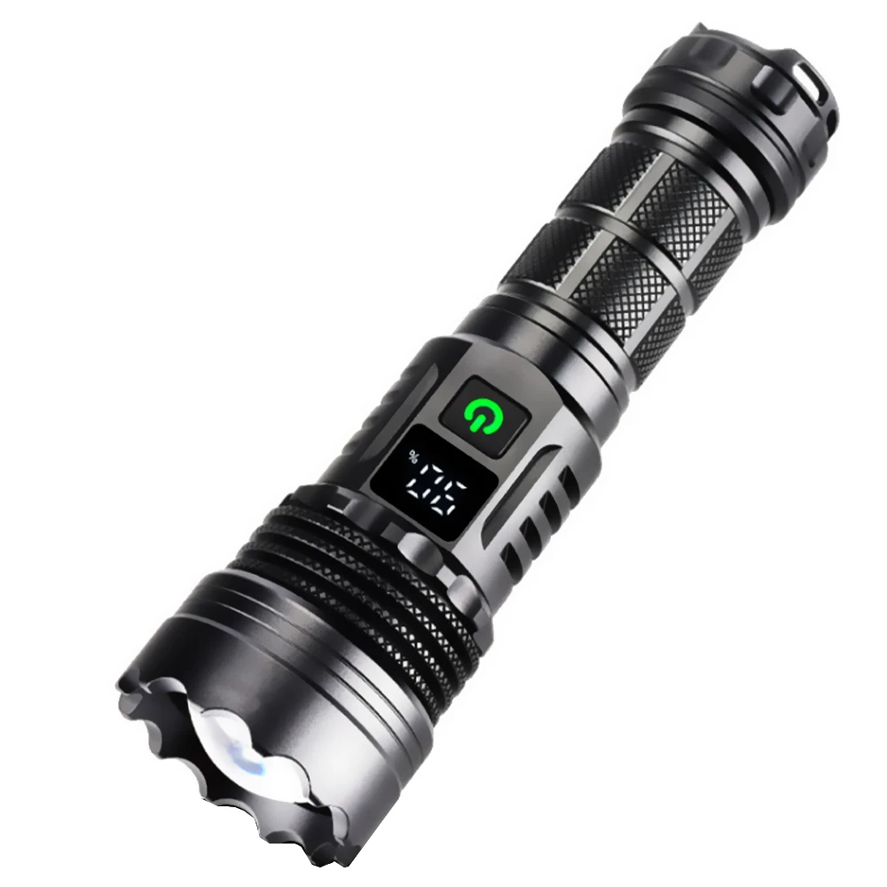 High Power LED Taschenlampen Zoom Taktische Helle Licht Taschenlampe USB Aufladbare Wasserdichte Laterne Für Outdoor Camping Jagd