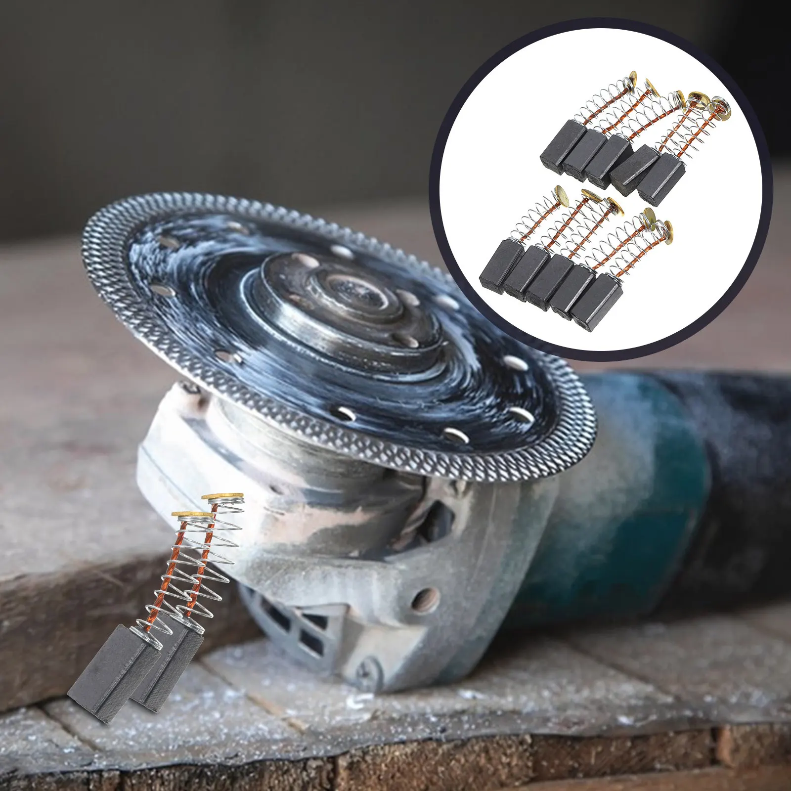 20Pcs Electric Carbon Brush High Durability Replacement Parts for Power Tool Motor Grinder Brush Set for Efficient Grinding