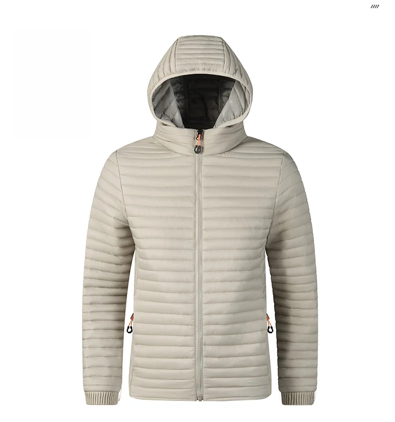 Autumn Winter New Jacket Man Outdoor Camping Coat Ultralight Hiking Jackets Stand-up Collar Casual Waistcoat Brand Clothing