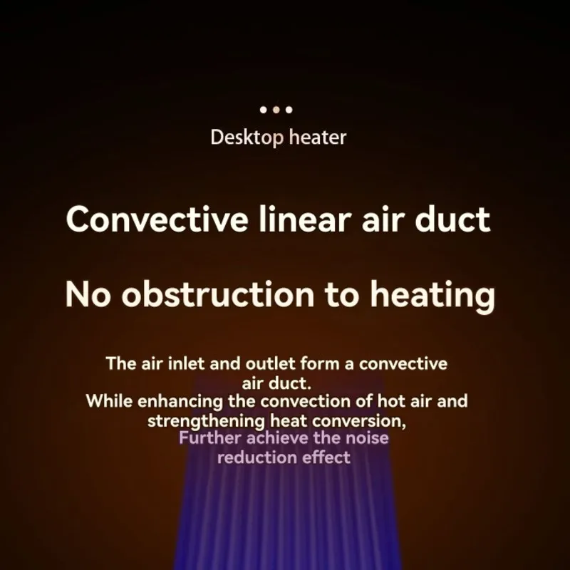 【KITCHEN GADGET】Compact Electric Heater Portable For Desk For Office,Dorms With Overheat Protection Power-Saving US Plug
