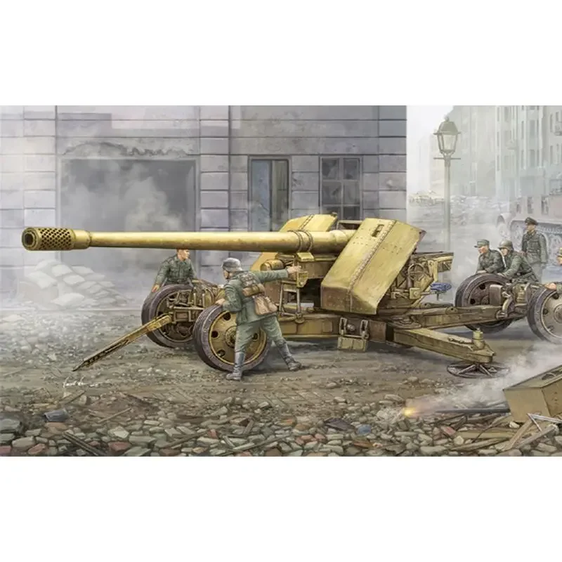 Trumpeter 02317 1/35 German 128mm Pak44(KRUPP) - Scale Model Kit