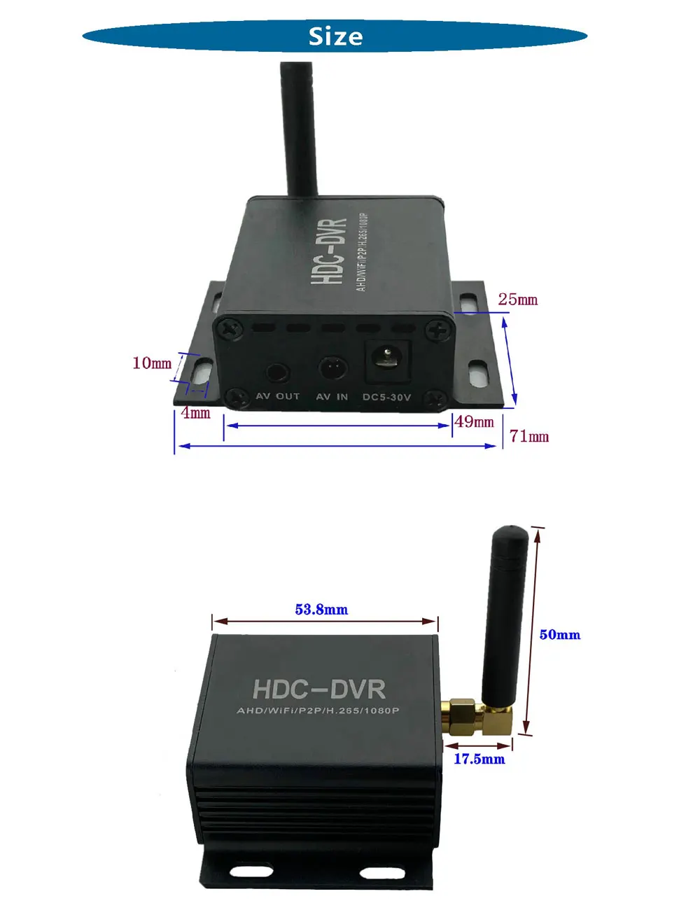 Imagem -03 - Mini Câmera Ahd 1080p hd wi fi Sistema de Alarme Dvr H.265 Câmera de Vigilância em Casa P2p Gravador Vídeo Apoio tf Cartão