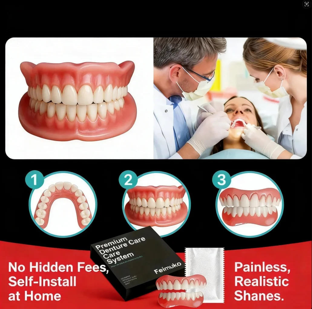 333Silicone Kit Denture Silicone Liners Soft Denture Kit Soft Denture Kit Teeth Upper And Lower Set Easy Use Dental Care