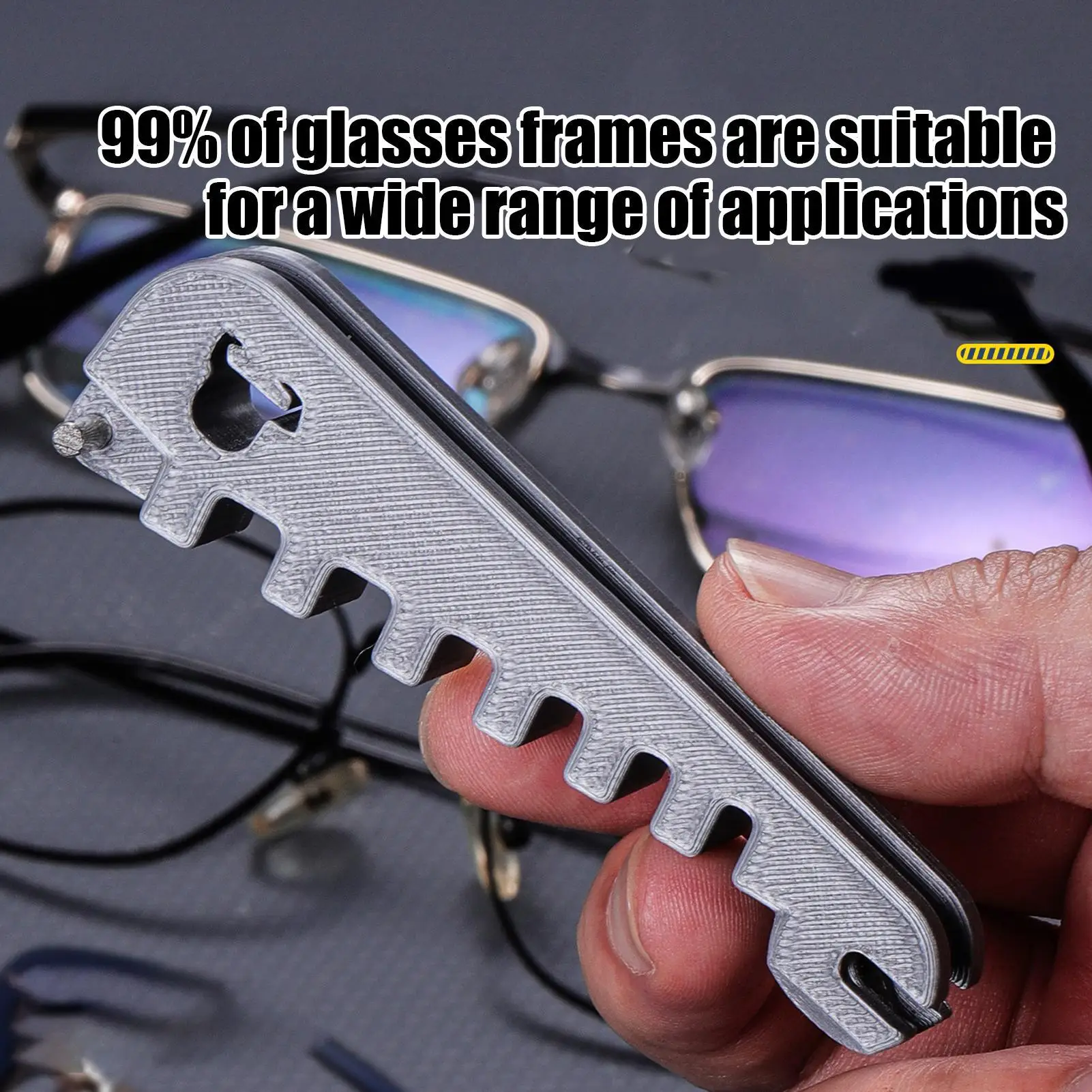 Multi functional eyeglass leg bending repair tool eyeglass universal adjustment and correction tool