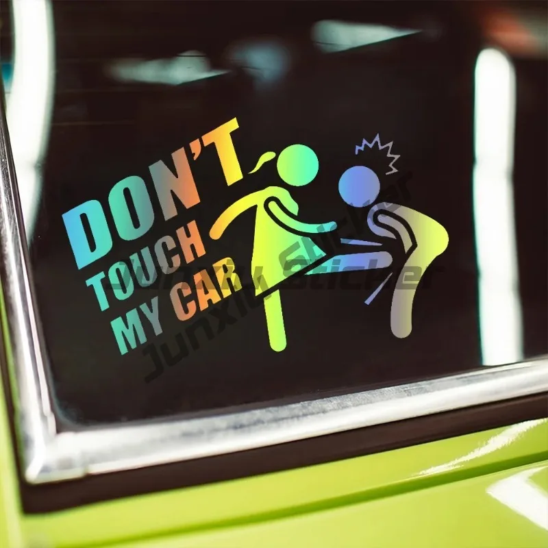 

Don't Touch My Car Self-Adhesive Vinyl Sticker for Cars, Motorcycles, Laptops, Windows, Walls - Indoor & Outdoor Use