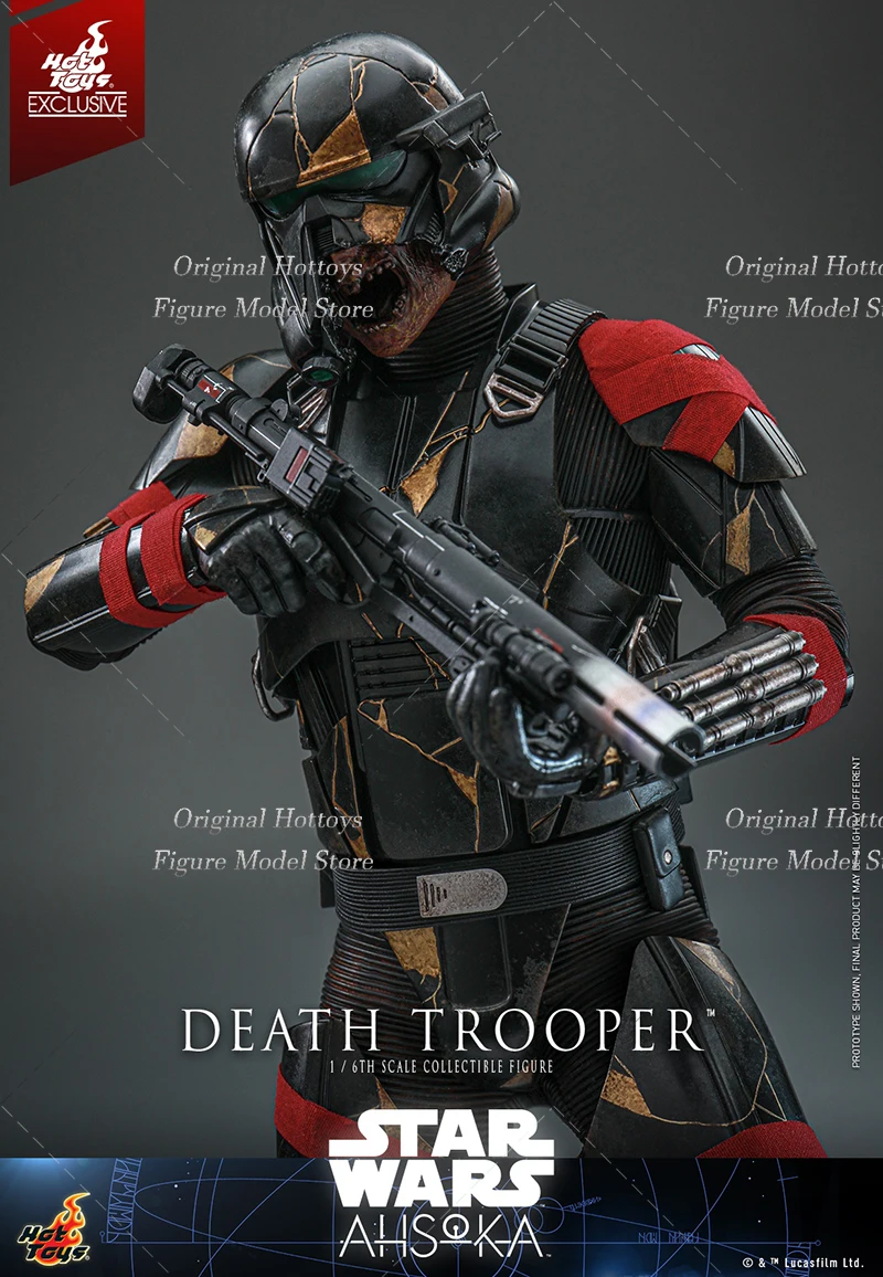 HOTTOYS HT TMS134 1/6 Scale Men Soldier Star Wars Ahsoka - Death Trooper Full Set 12-inches Action Figure Model Collection