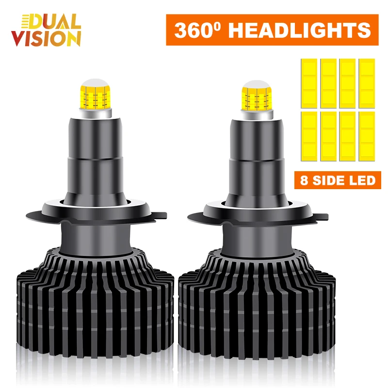 

3D 360 H7 Led CANBUS 1000W Car Headlight Bulbs H8 H9 H11 H1 HB3 9005 HB4 9006 9012 Automotive Fog Light Turbo Mini Lamp 12V