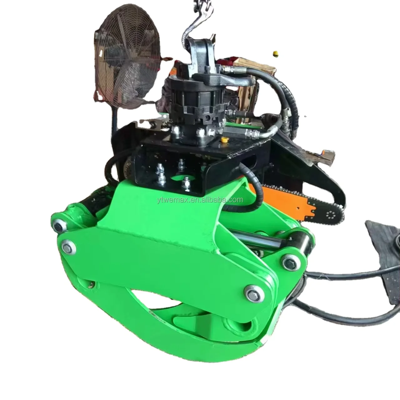 Hydraulic Crane Grab Timber Grapple Saw for Excavator