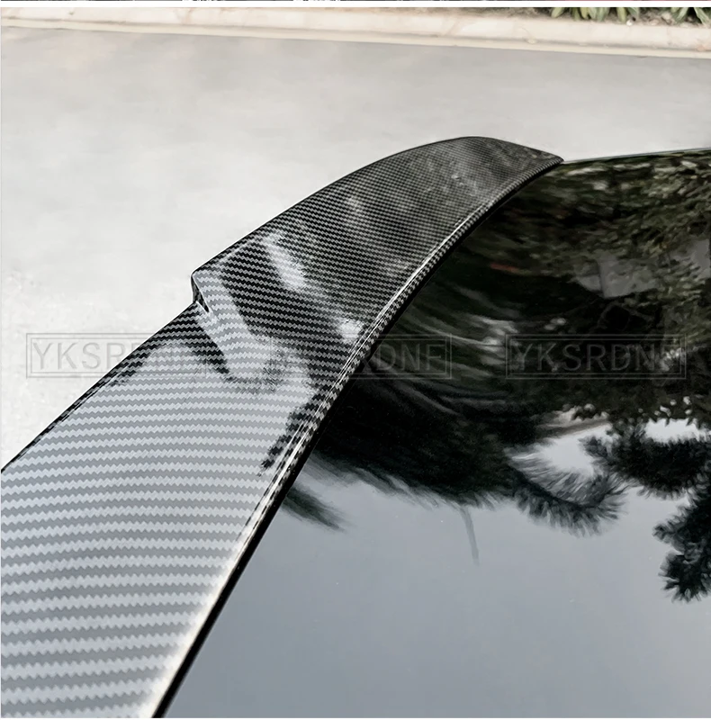 For NEW Audi A6 C8 2019 2020 2021 Spoiler High Quality ABS Car Trunk Lip Wings Tail Spoiler A6 Accessories Dedicated Decoration