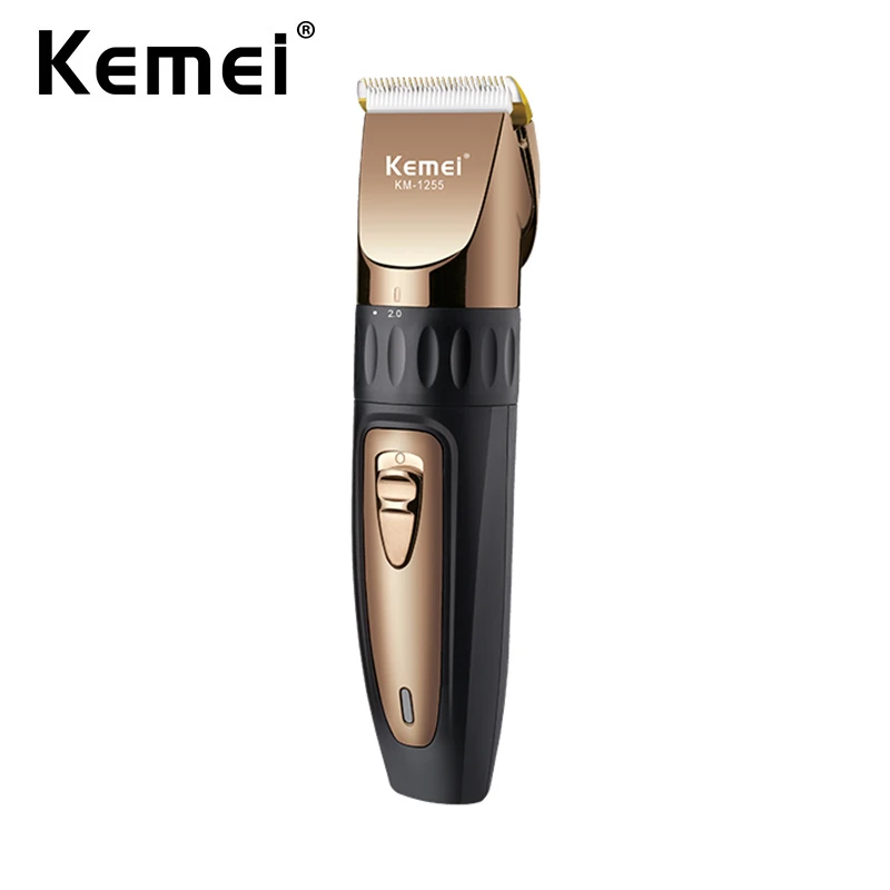 

Kemei Rechargeable Cordless Hair Beard Trimmer Family Haircut Machine with Adjustable Ceramic Blades Professional Hair Clippers