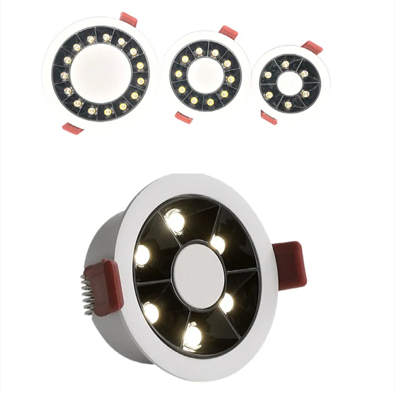 6w10w12w15w20w30w conduziu a luz de teto cob cerca circular luz led ponto luz iluminação interior