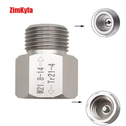 W21.8 Regulator Adapter Adaptor Fit Sodastream Soda Co2 Tr21-4 Cylinder for Aquarium Fish Homebrew Beer Keg Regulators