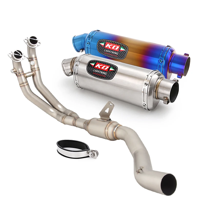 For Aprilia RS 660 Tuono 660 2021-2025 Slip On Motorcycle Exhaust System 51MM Muffler Header Front Pipe Stainless Steel Tips
