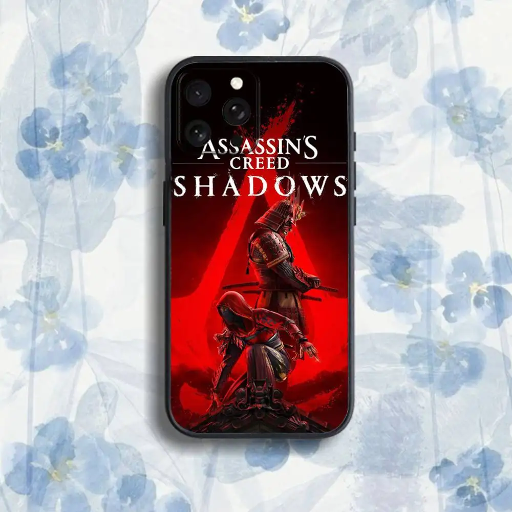 حافظة هاتف A-Assassins-s Game C-Creed لهاتف iPhone 17,16,15,14,13,12,Pro,Max,Plus,E,SE4,Air,Mini Black Soft Box #6