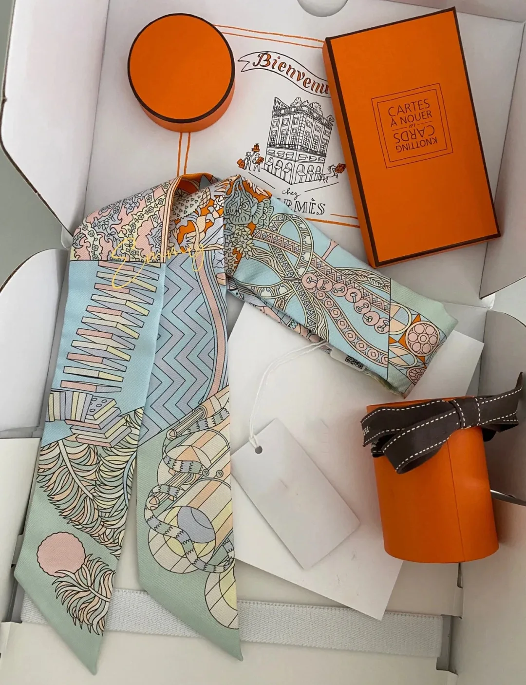 Luxury Silk Skinny Scarf New mulberry silk silk tie bag silk Horse Print Headband Small Hair Scarve Band Female treamer headband