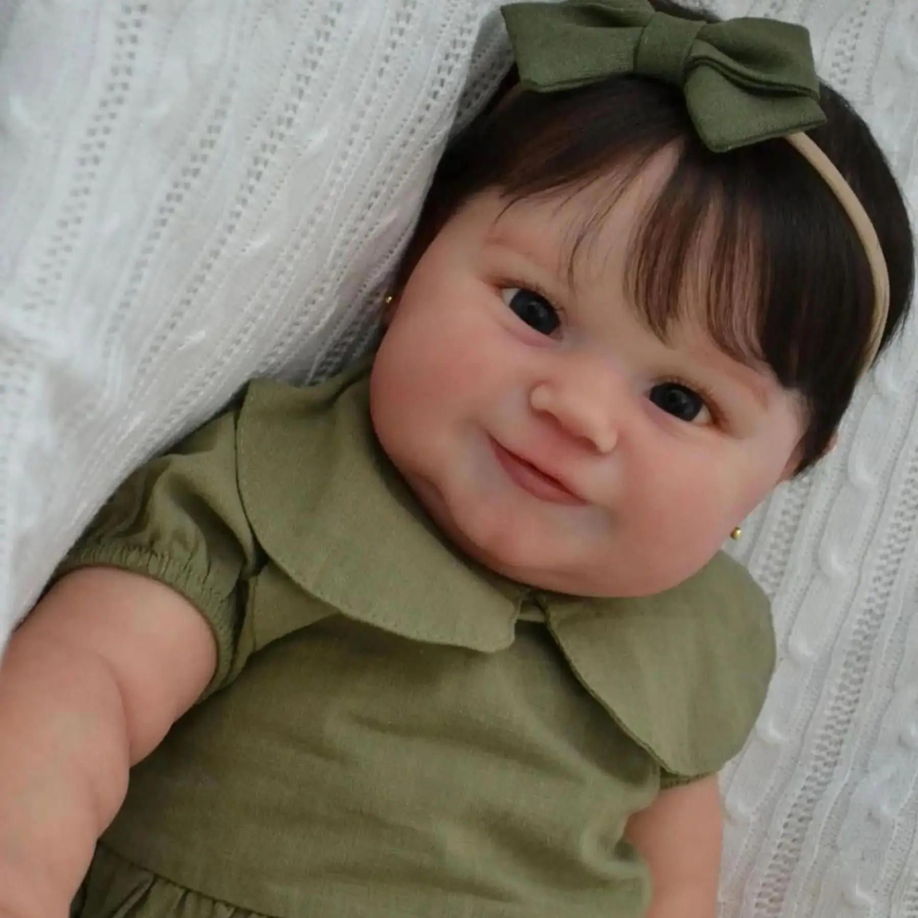 BZDOLL 50 CM 20 INCH Full Vinyl Body Reborn Girl Baby Doll Toy 3D-paint Skin With Vein Maddie For Girl Princess Toddler Lifelike