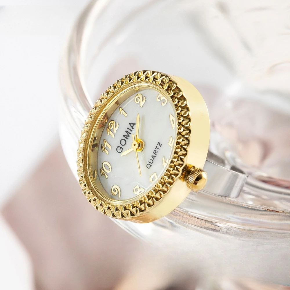 Fashion Oval Waterproof Finger Watch with Adjustable Size Digital Ring Watches Party Jewelry Gift