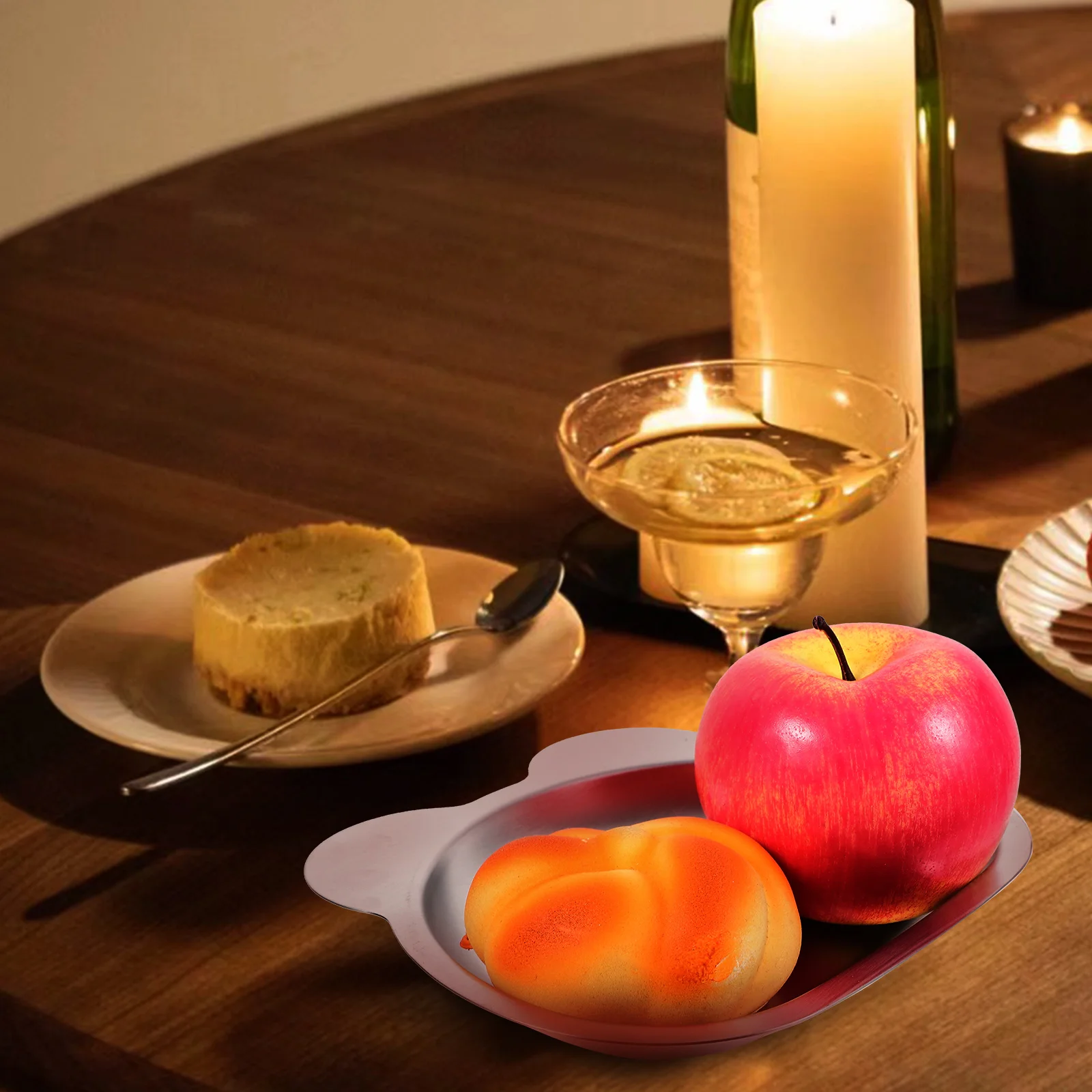 

Tray Stainless Steel Dinner Plate Child Dinnerware Kids Toddler Dish Children's Silver Baby