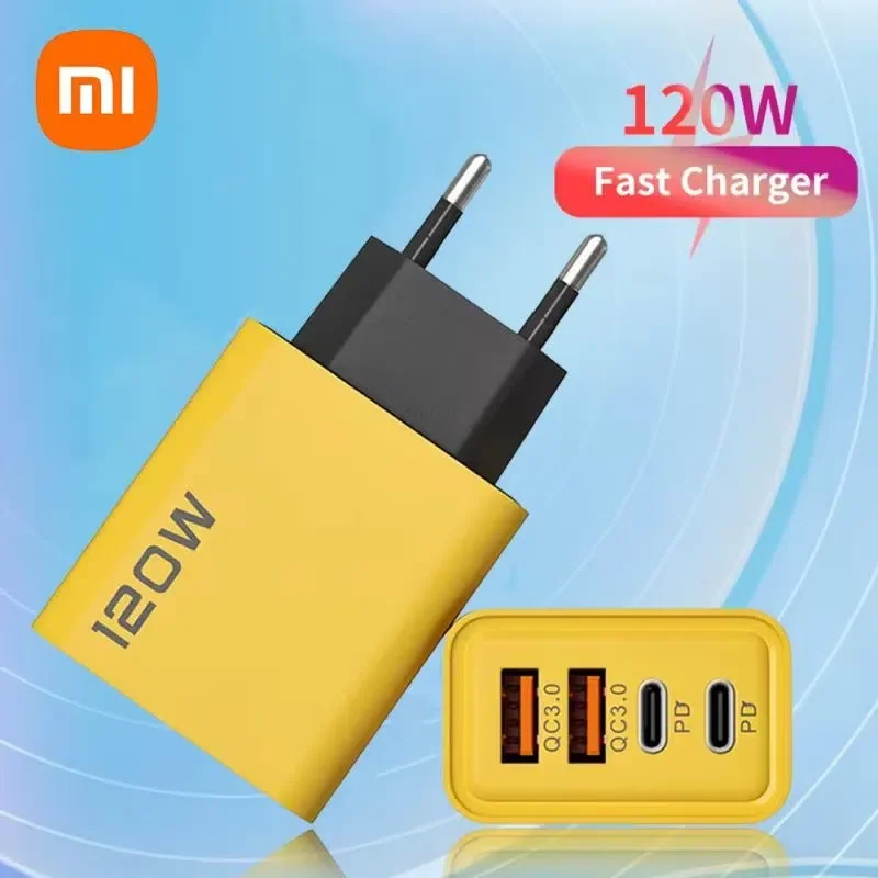 Xiaomi Fast Charge Chargers Type-C 120W Portable Chargers Support Type C PD 3.0 Quick Charging For iPhone 15 14 13 12 Pro Max 11