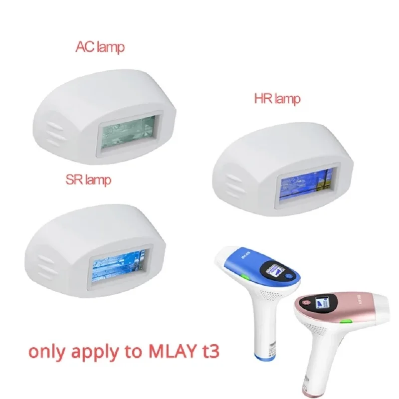 

MLAY T3 Flash Laser Head Hair Removal Lens IPL Epilation Lamp 500.000 Flashe Replacement Flash Acne Remove Skin Fresh Cartridges