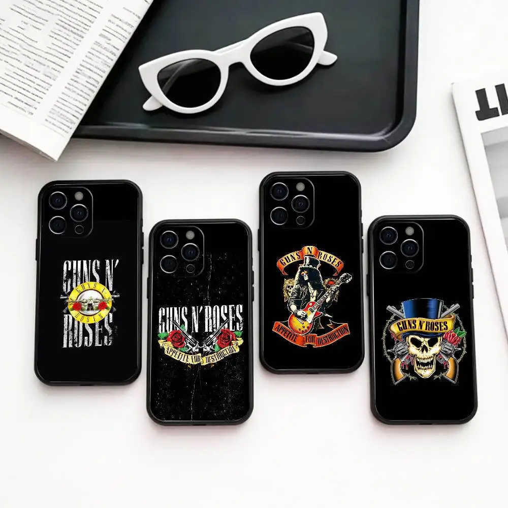 

BAND G-Guns N' Roses Phone Case Silicone Soft For IPhone 17 16 15 14 13 12 11 X XR Plus Pro Max Plus