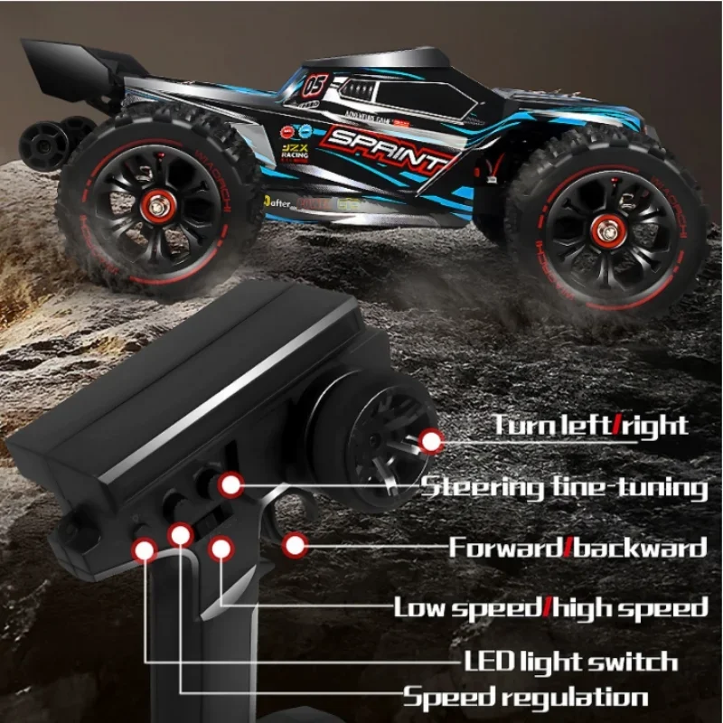 Auto RC 4WD ad alta velocità da 100 km/h, camion RC fuoristrada da arrampicata con motore brushless 1:14, modello di auto telecomandata, regalo divertente, giocattoli per ragazzi
