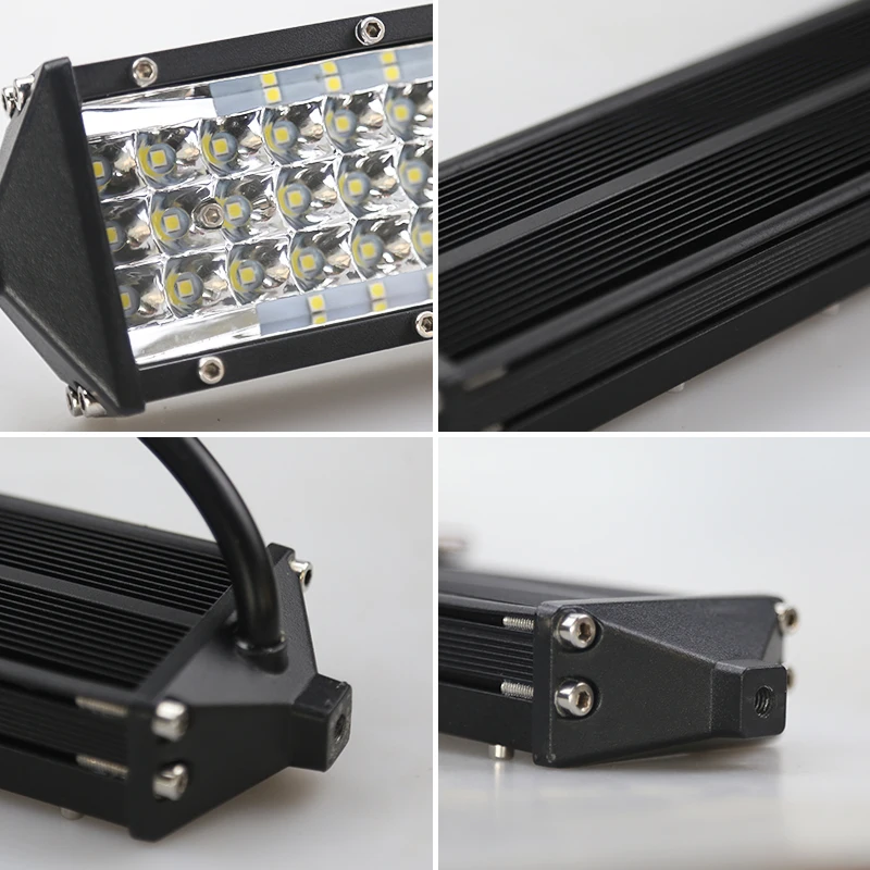 12 بوصة 134LED 402 واط 5 صفوف LED ضوء العمل بار الأضواء الفيضانات 12 فولت 24 فولت الطرق الوعرة مصباح ليد بار لشاحنة الطرق الوعرة 4X4 4WD سيارة SUV ATV