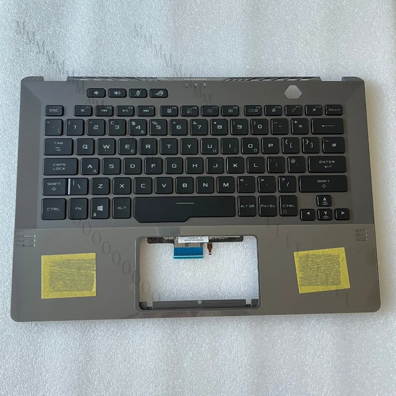 G... UK Palmrest backlit keyboard for Asus GA401 GA401U GA401M GA401IV GA401Q Grey